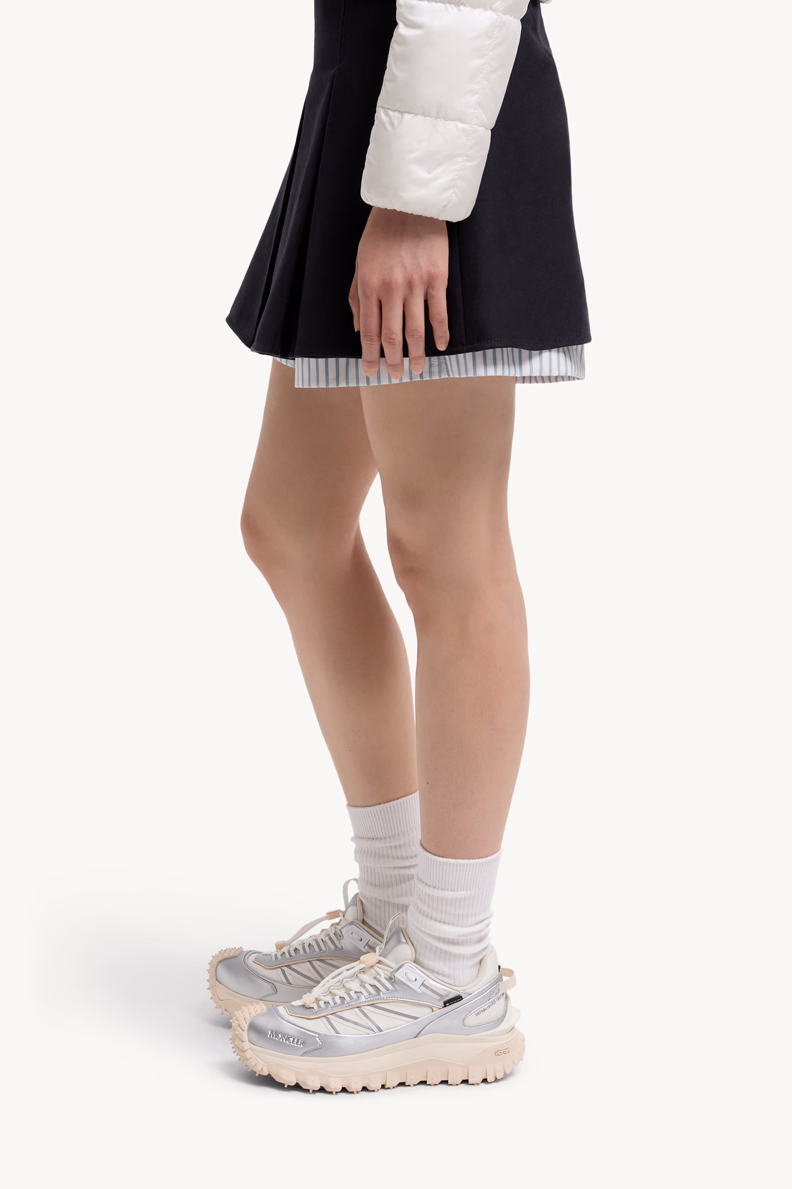 Sneakers Trailgrip GTX en cuir Femmes Argenté Moncler 2
